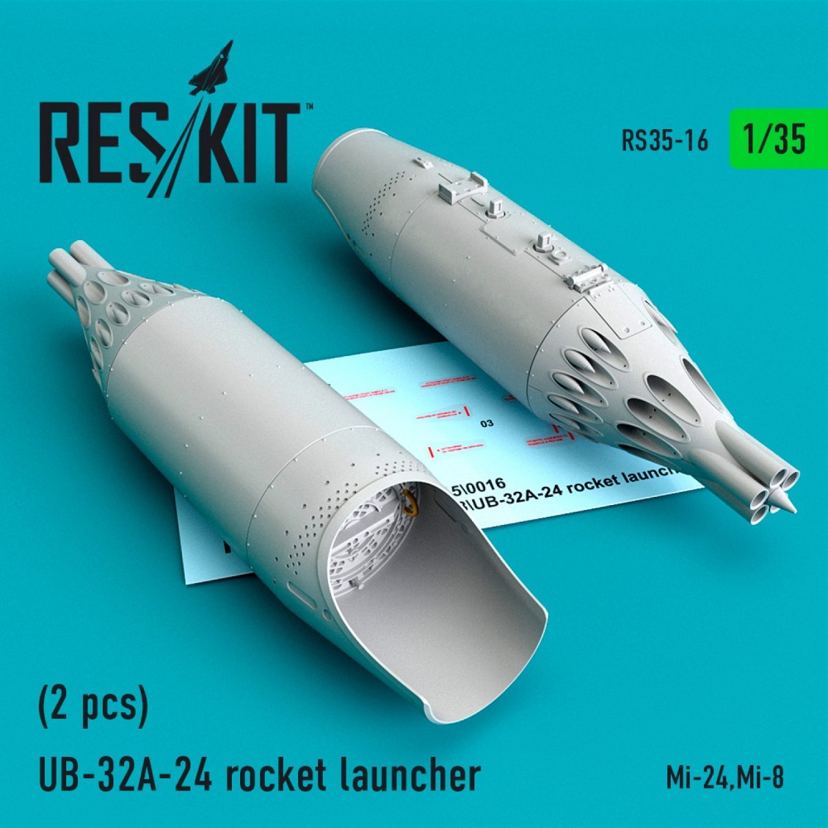 LANCE-ROQUETTES RESKIT RS35-0016 UB-32A-24 (2 PIÈCES) 1/35