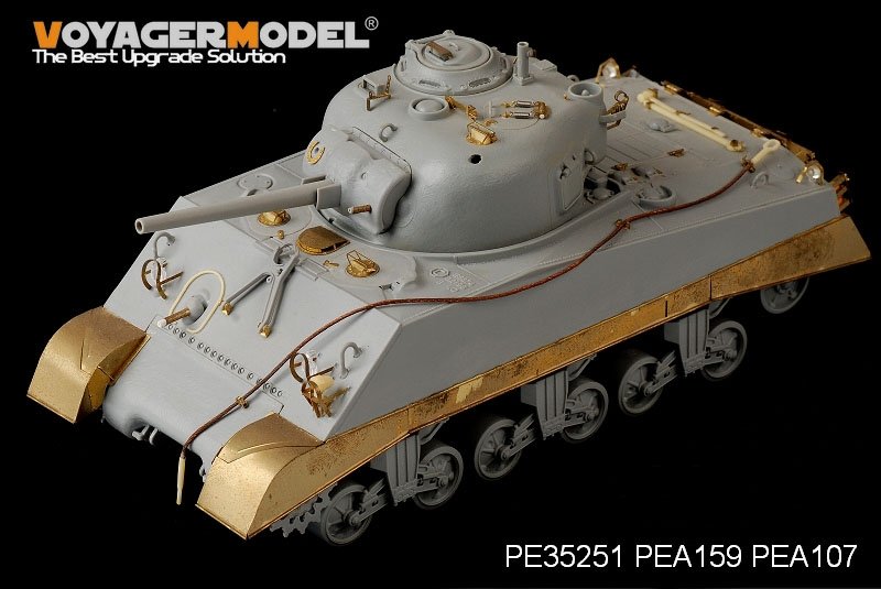Voyager Model PEA159 WWII USMC M4A2 Mid Tank Late Version Side Skirts (For DRAGON Kit) 1/35 – immagine 3