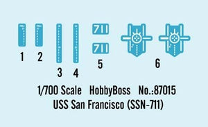 Hobby Boss 87015 USS San Francisco (SSN-711) 1/700 – image 4