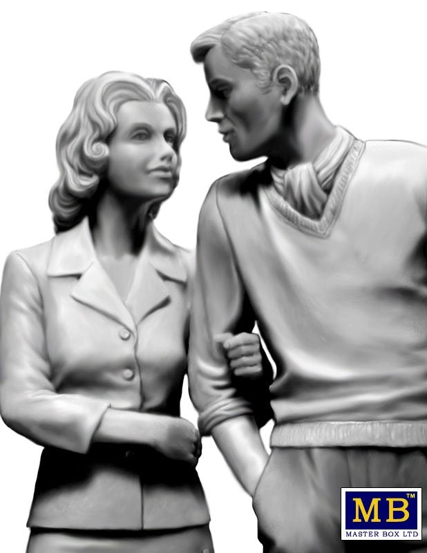 Master Box 24029 Dangerous Curves Series. Bob and Sally - The Happy Couple 1/24 – zdjęcie 3