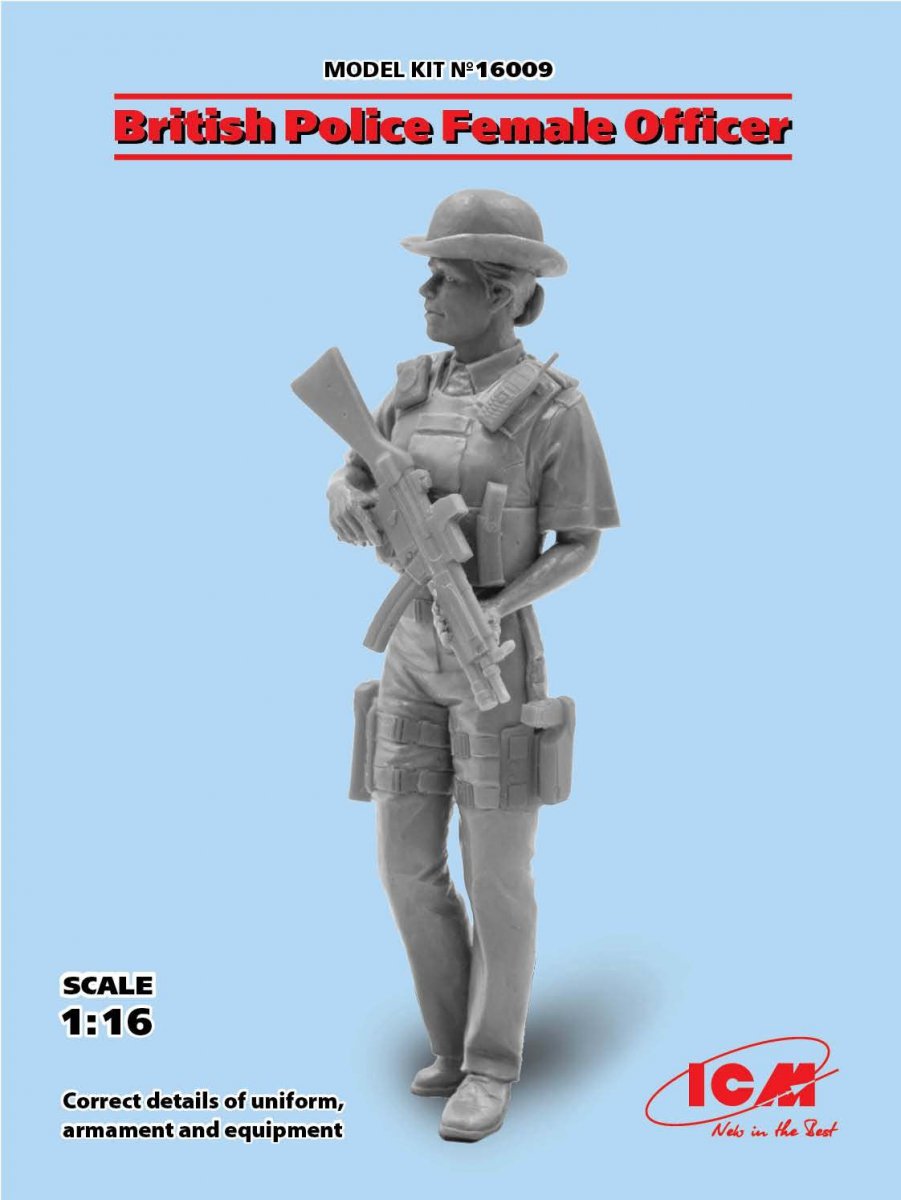 ICM 16009 British Police Female Officer 1/16 – immagine 2