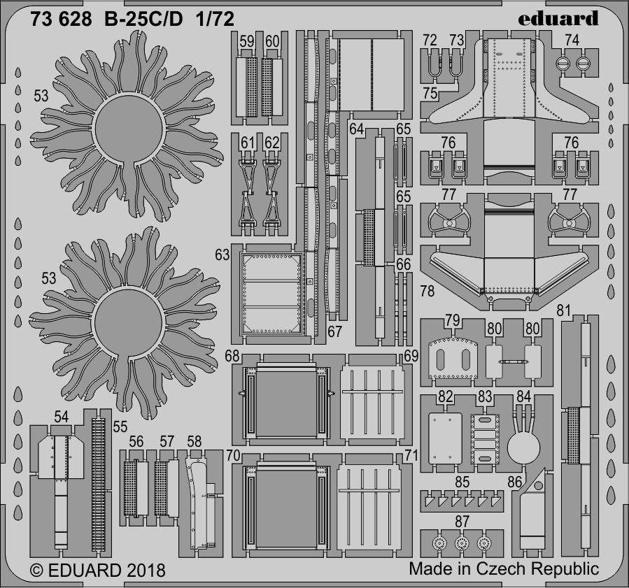 Eduard 73628 B-25C/D AIRFIX 1/72 – imagen 2