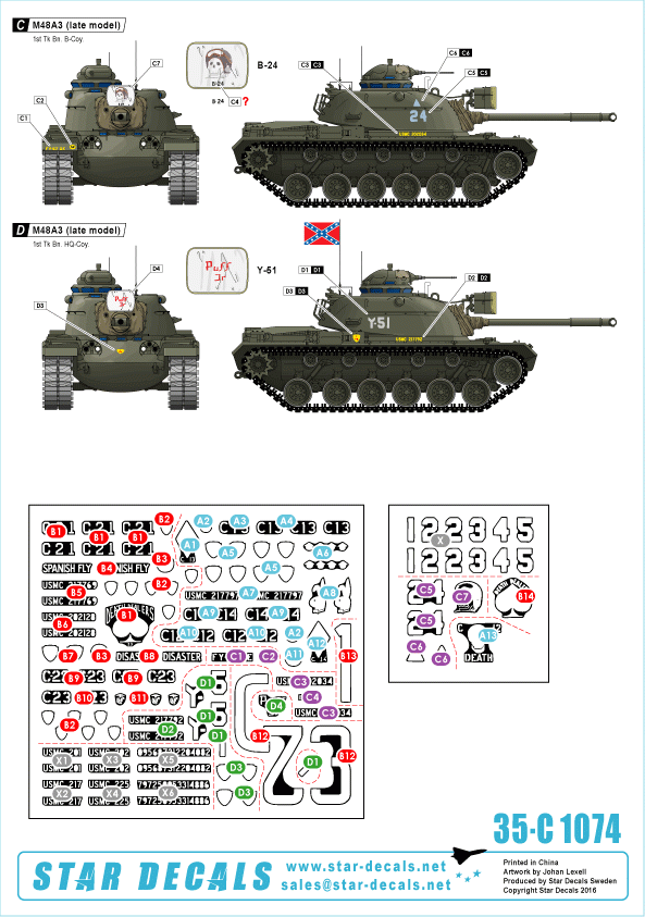 Star Decals 35-C1074 M48A3 Late model 1/35 – image 2