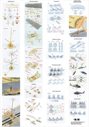 Pontos 35007F1 USS BB-61 Iowa 1984 Kit de détails (1/350) – image 5