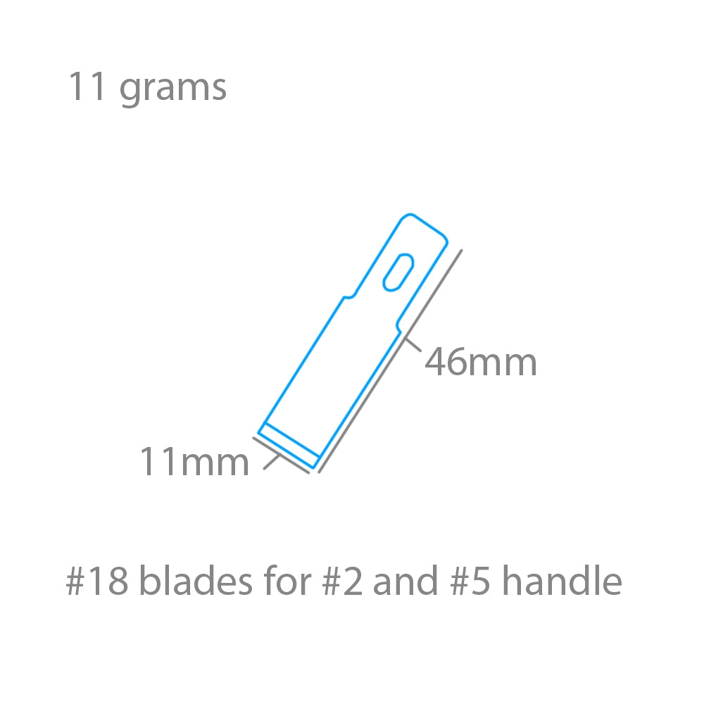 Modelcraft PKN2718 #18 Chiselling Blades x 5 For #2 or #5 Handles – Bild 2