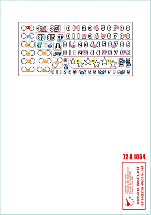 Star Decals 72-A1054 Vietnam # 4. NVA North Vietnamese T-54B markings 1/72 – Bild 2
