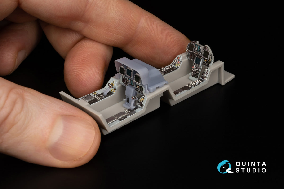 Quinta Studio QDS+48347 FA-18D late 3D-Printed coloured Interior on decal paper (Hasegawa) (with 3D-printed resin parts) (Small version) 1/48 – immagine 8