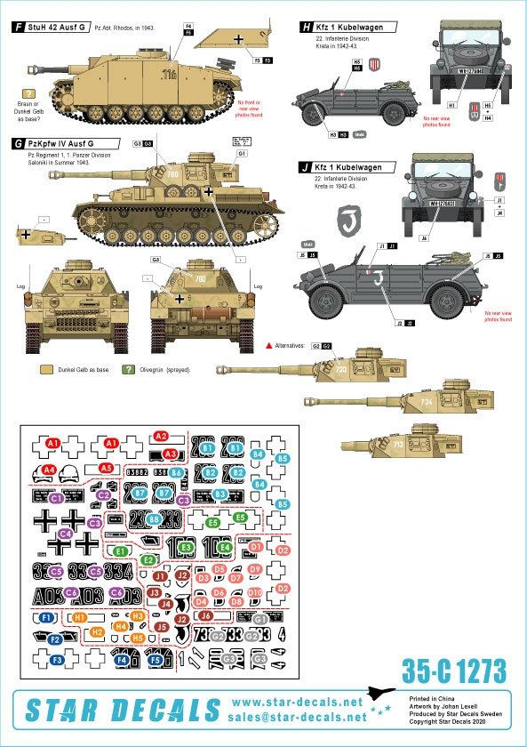 Star Decals 35-C1273 Balkans Seconde Guerre mondiale n° 4 1/35 – image 2