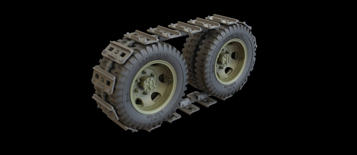 Panzer Art RE35-447 GMC wheels with mud tracks 1/35 – immagine 3