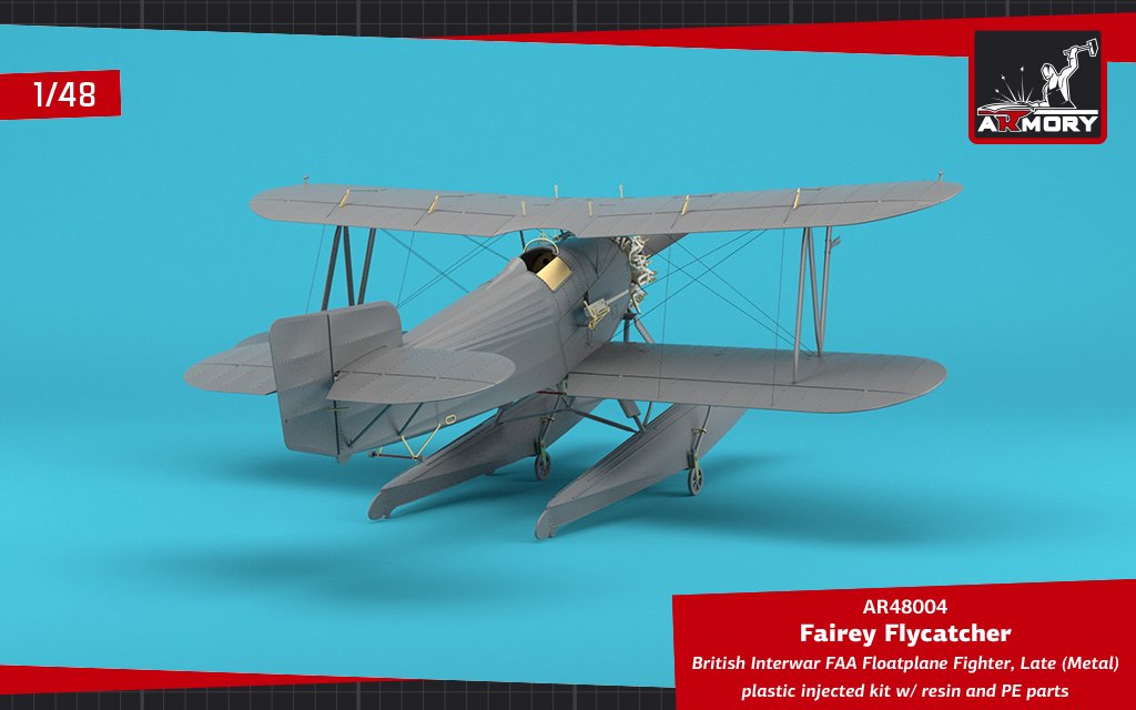 Armory Models 48004 Fairey Flycatcher British Interwar FAA Floatplane Fighter, Late (Metal) 1/48 – imagen 17
