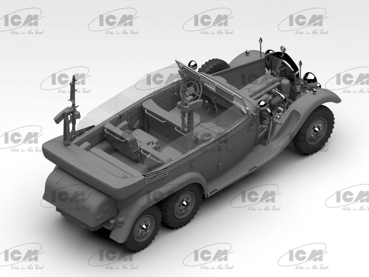 ICM 24024 Type G4 with MG 34 and German Staff Personnel 1/24 – immagine 5