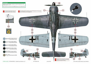 Exito ED48004 DECALS Luftwaffe Ground Attackers vol.1 - Ju 87 D-3, Hs 129, Fw 190F-8 1/48 – imagen 8