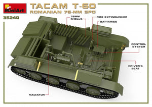 MiniArt 35240 ROMANIAN 76-mm SPG TACAM T-60 INTERIOR KIT 1/35 – immagine 3