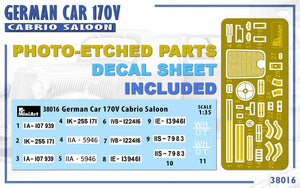 MiniArt 38016 GERMAN CAR 170V CABRIO SALOON 1/35 – Bild 13