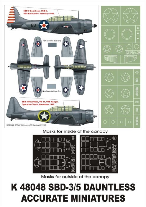 Montex K48048 SBD-3 Dauntless 1/48