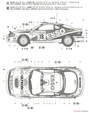 Hasegawa 20466 Toyota Celica Turbo 4WD Grifone 1994 San Remo Rally 1/24 – zdjęcie 8