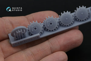 Quinta Studio QT48035 I-16 Wheels (early type) with separate hubs and weighted tires (all kits) 1/48 – immagine 6