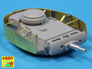 Aber 72A10 Osłony wieży do PzKpfw III / Turret skirts for PzKpfw III 1/72 – immagine 3