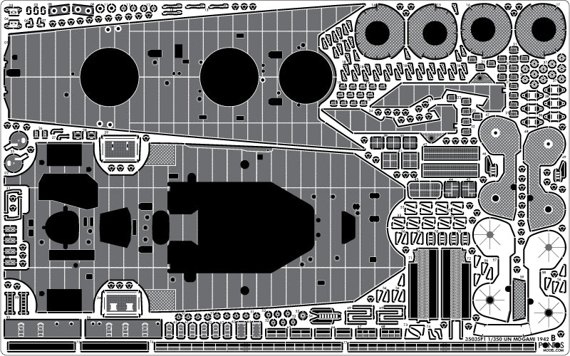 Pontos 37035F1 IJN Heavy Cruiser Mogami 1942 Detail Up Set 1/350 – Bild 22