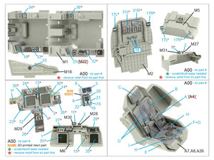 Quinta Studio QD+35106 AH-64D 3D-Printed &amp;amp; coloured Interior on decal paper (Takom) (with 3D-printed resin parts) 1/35 – zdjęcie 2