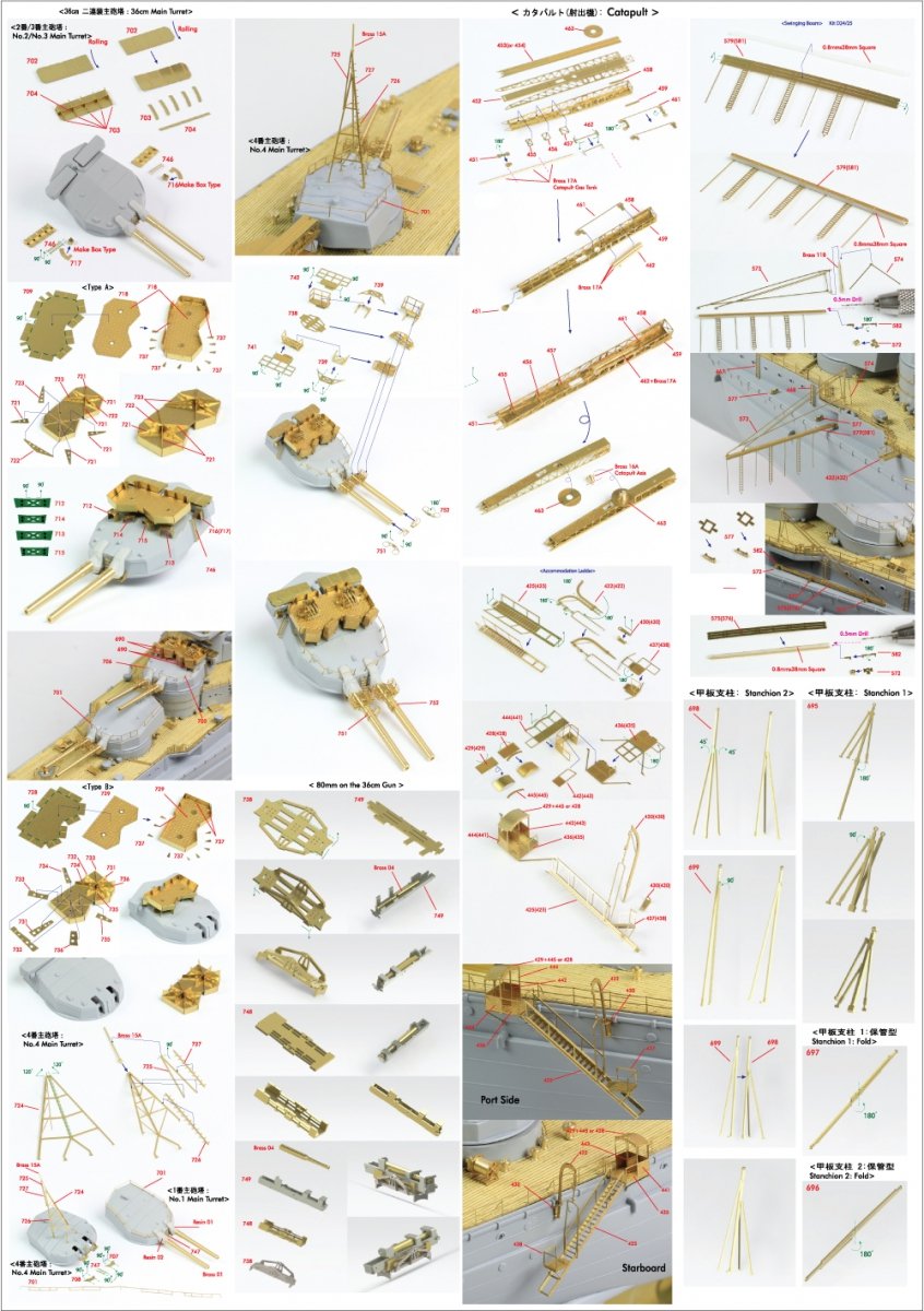 Pontos 35020F1 IJN Kongo 1944 Detail Up Set 1/350 – immagine 11