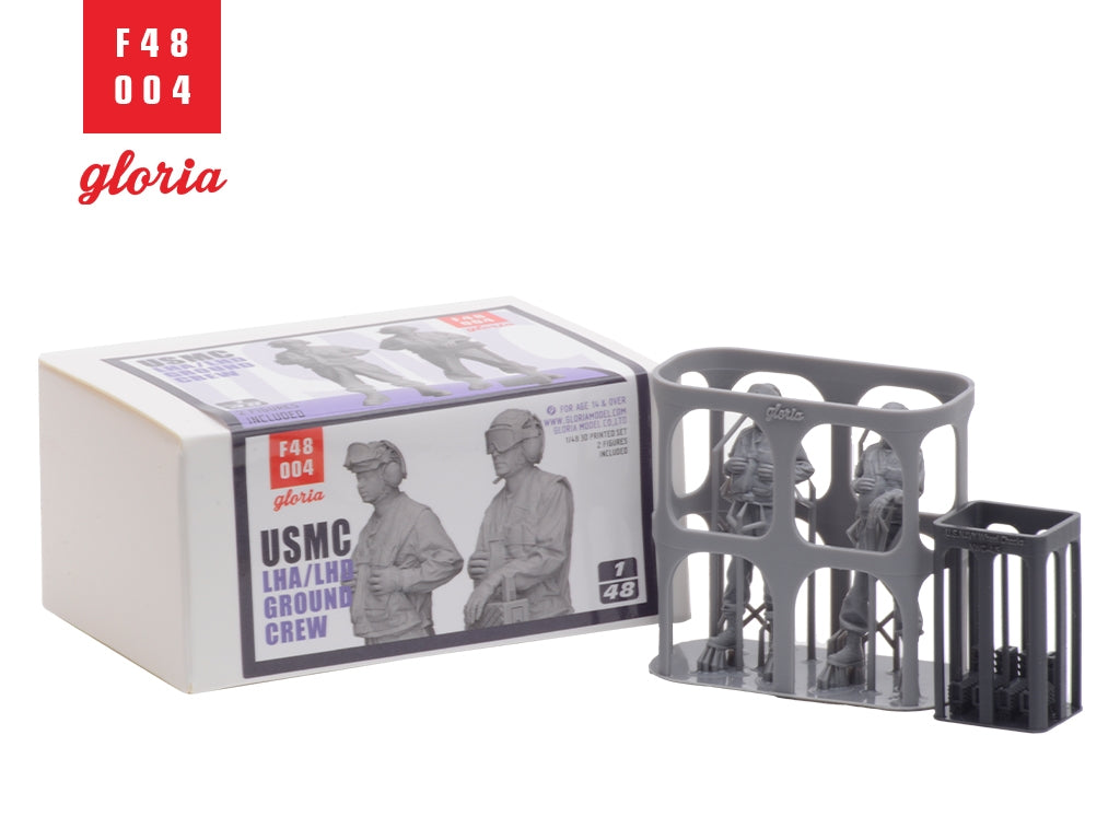 Gloria F48004 USMC LHA/LHD Ground Crew 2 figures 1/48 – immagine 3