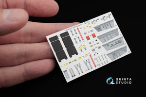 Quinta Studio QD48032 F-16D 3D-Printed &amp;amp; coloured Interior on decal paper (for Hasegawa kit) 1/48 – immagine 5
