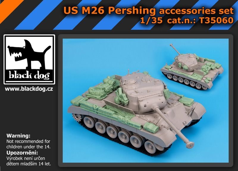 Ensemble d'accessoires Black Dog T35060 US M-26 Pershing au 1/35