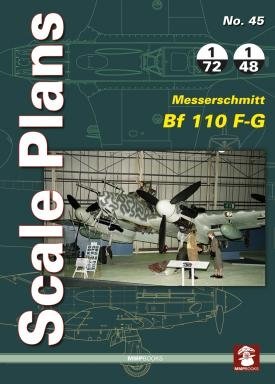 Plans à l&amp;#39;échelle MMP Books 81937 n° 45 Messerschmitt Bf 110 FG EN