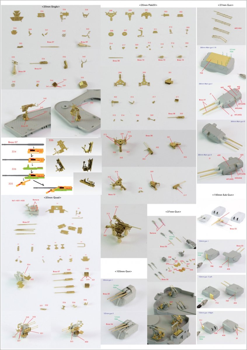 Pontos 22001F2 BISMARCK 1941 Detail Up Set Basic Ver.2 1/200 – immagine 18