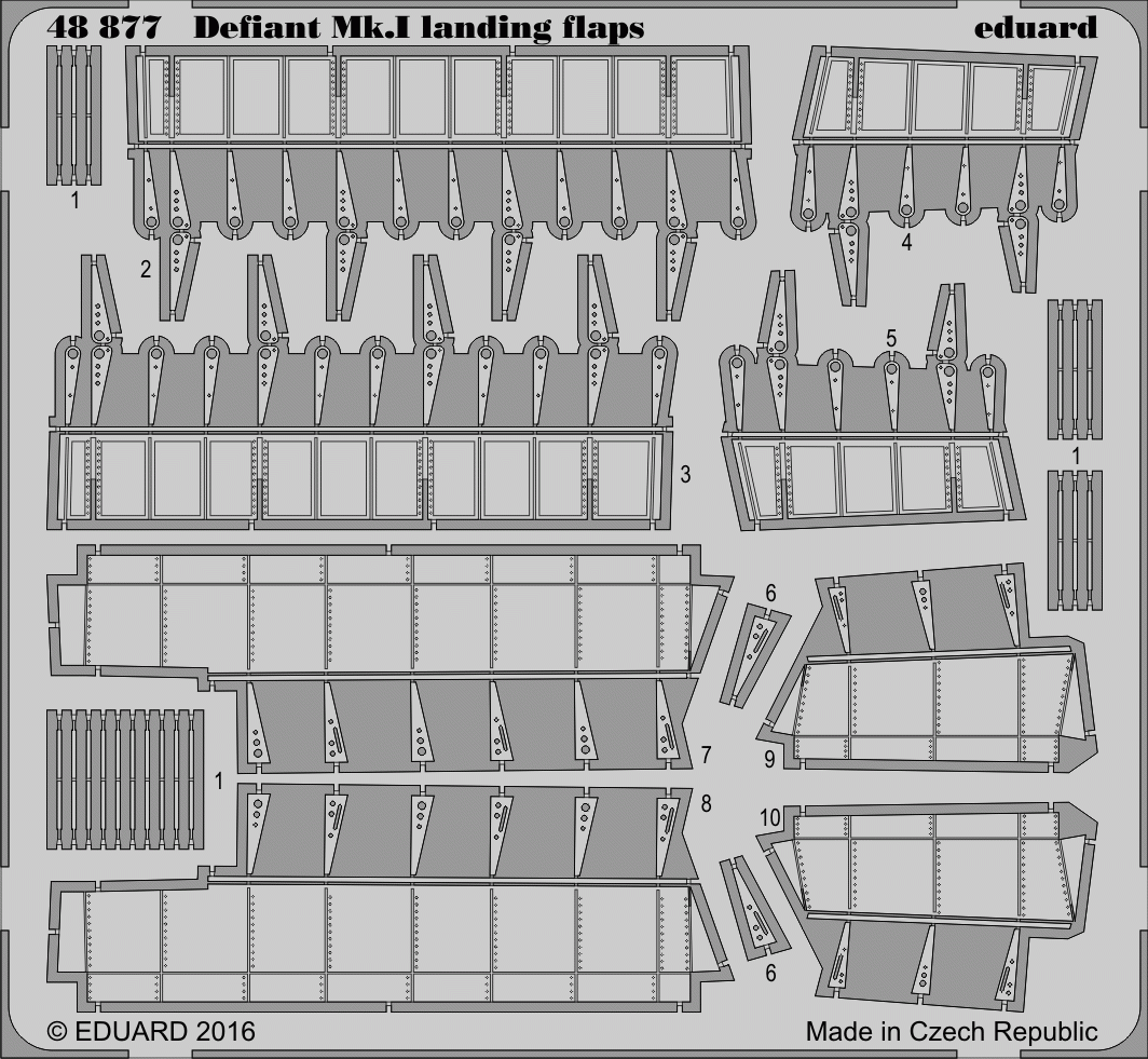 Eduard 48877 Defiant Mk. et volets d'atterrissage 1/48 AIRFIX