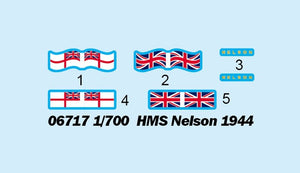 Trumpeter 06717 HMS Nelson 1944 1/700 – zdjęcie 3