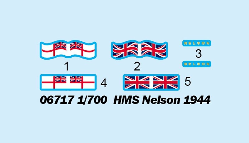Trumpeter 06717 HMS Nelson 1944 1/700 – zdjęcie 3