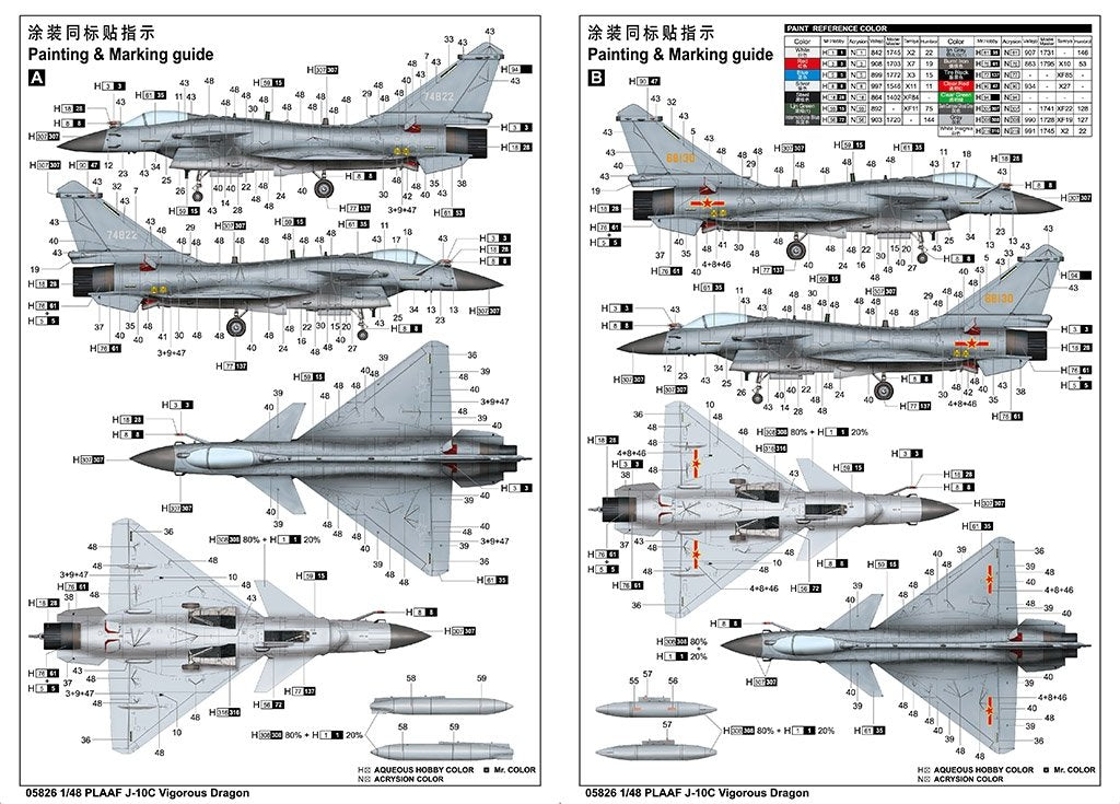 Trumpeter 05826 PLAAF J-10C Vigorous Dragon 1/48 – zdjęcie 5