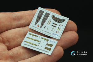 Quinta Studio QD48530 Me P.1101 3D-Printed &amp;amp; colored Interior on decal paper (RS models) 1/48 – image 3