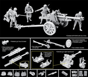 Dragon 6795 10.5cm leFH 18/40 w/Gun Crew 1/35 – imagen 2