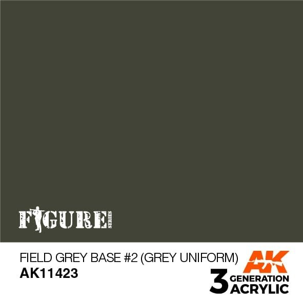 AK Interactive AK11423 Base Gris Field n° 2 (Gris Uniforme) 17 ml
