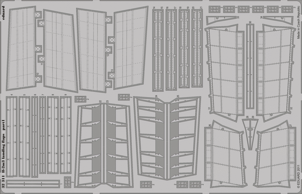 Eduard 32311 Il-2m3 landing flaps HOBBY BOSS 1/32
