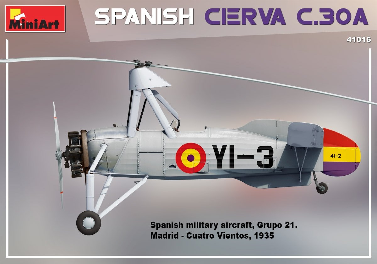 Miniart 41016 Spanish Cierva C.30A 1/35 – zdjęcie 4
