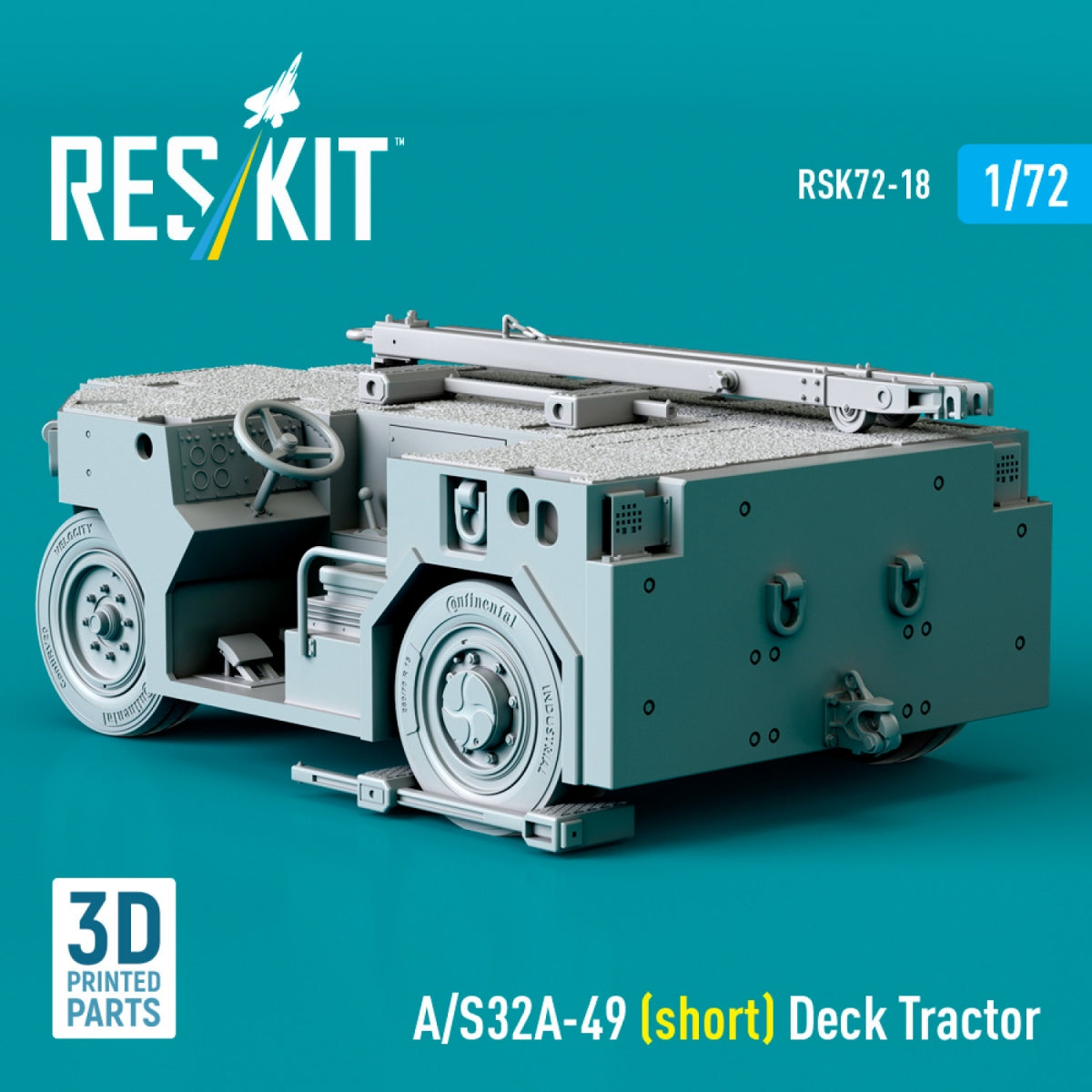 RESKIT RSK72-0018 A/S32A-49 (short) Deck Tractor (3D Printed model kit) 1/72 – Bild 3