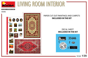 MiniArt 35646 LIVING ROOM INTERIOR 1/35 – immagine 3