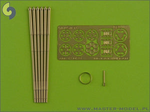 Master AM-32-029 M61 A1 Vulcan - Six-barrelled rotary 20mm cannon - turned barrels with etched barrel clamps 1/32