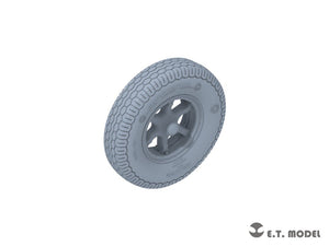 E.T. Model P35-133 WWII German Sd.Kfz.7(8t) Sagged Front Wheels &amp;amp; Spare Wheel Type.2 for Dragon / Trumpeter kit 1/35 – immagine 2