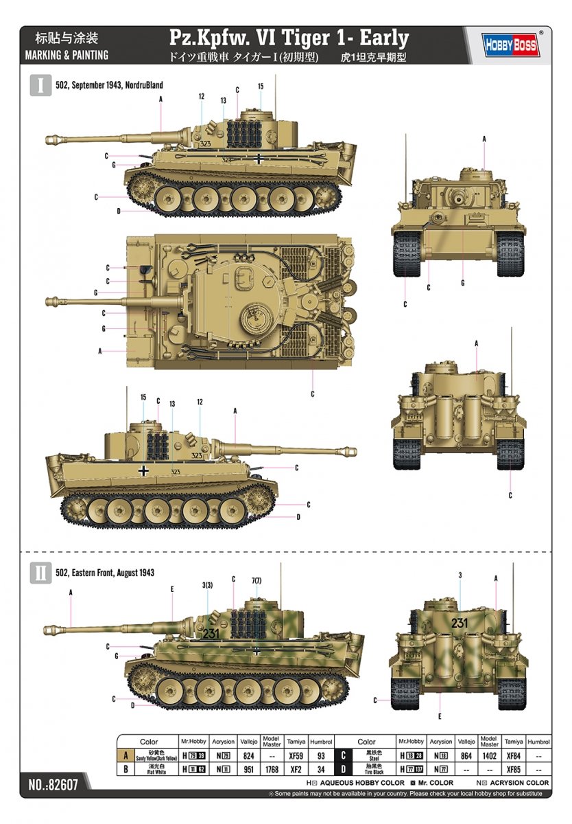 Hobby Boss 82607 Pz.Kpfw. VI Tiger 1 Early 1/16 – Bild 3