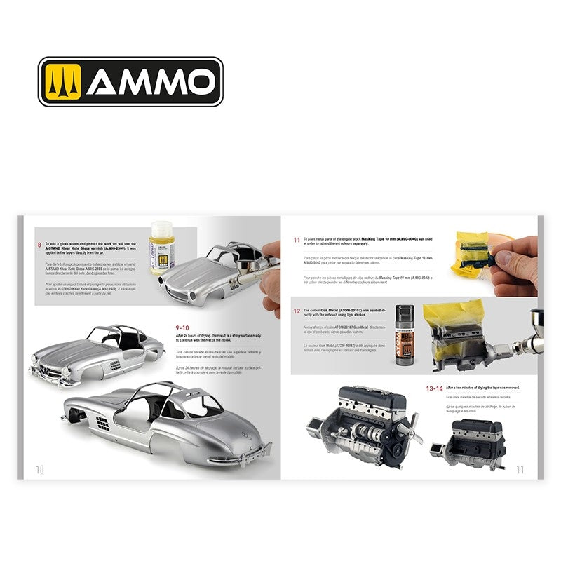 AMMO by Mig Jimenez 5231 THE WEATHERING TECHNICAL GUIDE 01 - Metallized (English, Castellano, Francais) – immagine 9