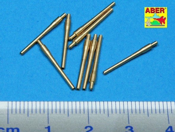 Aber 1/700L-12 Set of 9 pcs 406 mm short barrels for ships: North Carolina, Washington 1/700 – immagine 2
