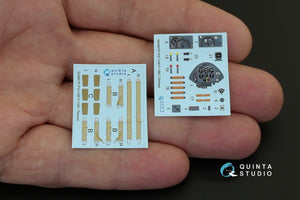 Quinta Studio QD48078 Fi-156 3D-Printed &amp;amp; coloured Interior on decal paper (for Tamiya kit) 1/48 – immagine 4