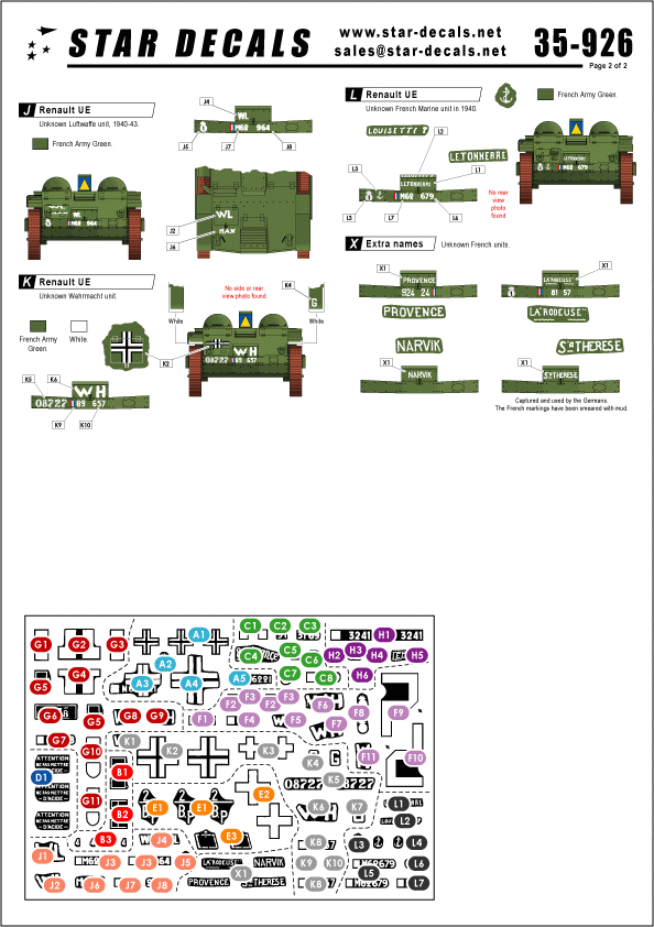 Star Decals 35-926 Renault UE 1/35 – zdjęcie 2
