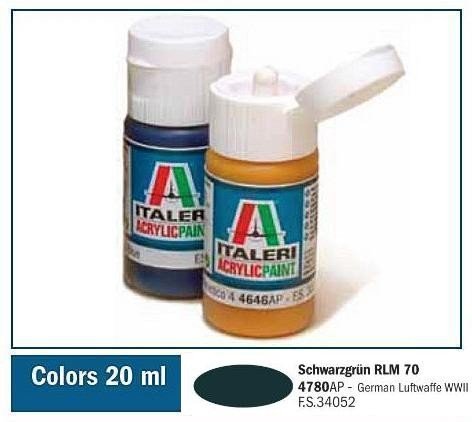 Italeri 4780AP SCHWARZGRUN 20ml