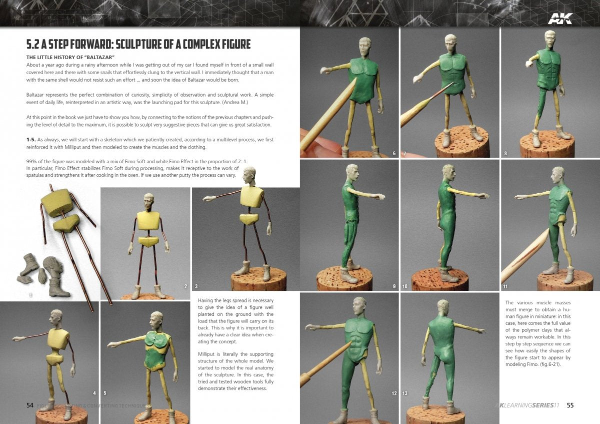 AK Interactive AK512 AK LEARNING 11: FIGURE SCULPTING &amp;amp; CONVERTING TECHNIQUES EN – image 5